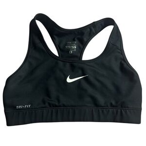 Nike Pro Black and White Sports Bra Dri- Fit Size Small
